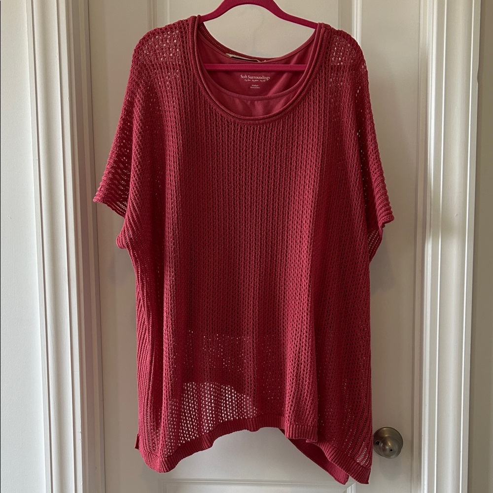 Soft Surroundings Open Knit Top